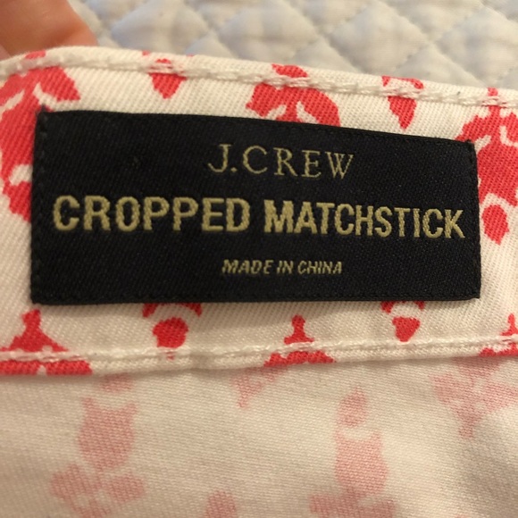 J Crew Flowered Crop Jeans! 27 - Picture 2 of 4